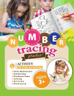 Number Tracing Practice! Activity for Study & Teaching.: Finite Mathematics-Handwriting-Workbook Game-Coloring-Dot To Dot-Word Search