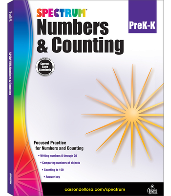 Numbers & Counting, Grades Pk - K: Volume 111 - Spectrum (Compiled by), and Carson Dellosa Education (Compiled by)