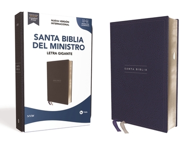 Nvi, Biblia del Ministro, Revisi?n 2022, Letra Gigante, Leathersoft, Azul Marino, Con ?ndice, Palabras de Jess En Rojo, Comfort Print - Nueva Versi?n Internacional, and Vida