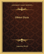 Obiter Dicta