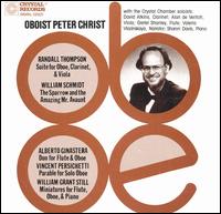 Oboist Peter Christ - Alan de Veritch (viola); David Atkins (clarinet); Gretel Shanley (flute); Peter Christ (oboe); Sharon Davis (piano);...