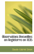 Observations Recueillies En Angleterre En 1835