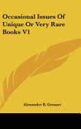 Occasional Issues Of Unique Or Very Rare Books V1