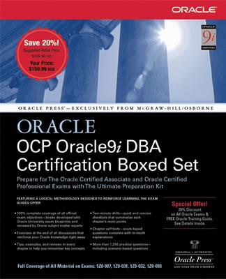 Ocp Oracle9i DBA Certification Boxed Set - Couchman, Jason S, and Velpuri, Rama, and Marisetti, Sudheer