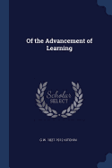 Of the Advancement of Learning