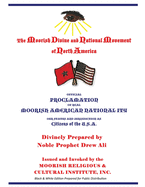 Official Proclamation of Real Moorish American Nationality: Black and White Edition Prepared for Public Distribution