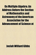 On Multiple Algebra: An Address Before the Section of Mathematics and Astronomy of the American Association for the Advancement of Science at the Buffalo Meeting, August, 1886 (Classic Reprint)