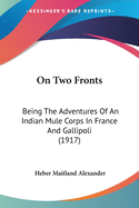 On Two Fronts: Being The Adventures Of An Indian Mule Corps In France And Gallipoli (1917)