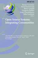 Open Source Systems: Integrating Communities: 12th Ifip Wg 2.13 International Conference, OSS 2016, Gothenburg, Sweden, May 30 - June 2, 2016, Proceedings