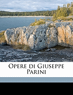 Opere Di Giuseppe Parini Volume 1