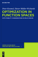 Optimization in Function Spaces: With Stability Considerations in Orlicz Spaces