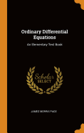 Ordinary Differential Equations: An Elementary Text Book