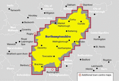 Ordnance Survey Northamptonshire Street Atlas