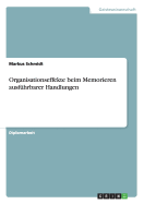 Organisationseffekte beim Memorieren ausfhrbarer Handlungen