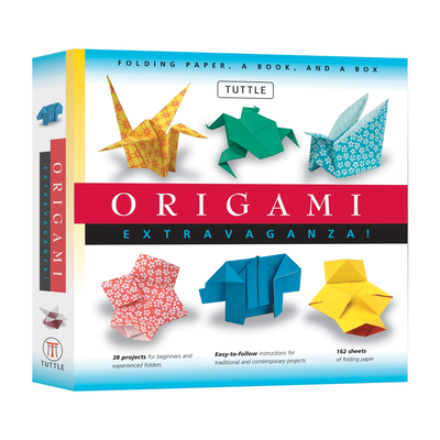 Origami Extravaganza! Folding Paper, a Book, and a Box: Origami Kit Includes Origami Book, 38 Fun Projects and 162 Origami Papers: Great for Both Kids and Adults - Tuttle Studio (Editor)