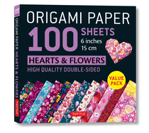 Origami Paper 100 Sheets Hearts & Flowers 6" (15 CM): Tuttle Origami Paper: High-Quality Double-Sided Origami Sheets Printed with 12 Different Patterns: Instructions for 6 Projects Included