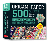 Origami Paper 500 Sheets Flower Patterns 6 (15 CM): Tuttle Origami Paper: Double-Sided Origami Sheets Printed with 12 Different Patterns (Instructions for 6 Projects Included)