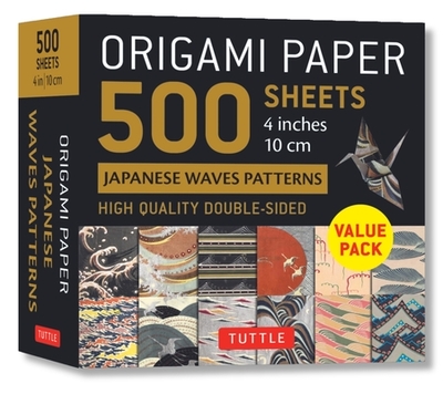Origami Paper 500 Sheets Japanese Waves 4 (10 CM) - Tuttle Studio (Editor)