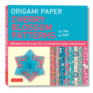 Origami Paper Cherry Blossom Prints Small- 6 3/4" 48 Sheets: Perfect for Small Projects or the Beginning Folder
