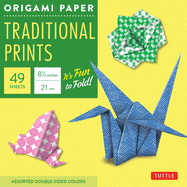 Origami Paper Traditional Prints 8 1/4" 49 Sheets