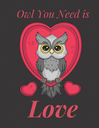 Owl You Need Is Love: Cute Adult Coloring Books for Couples