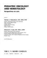 Paediatric Oncology and Haematology: Perspectives and Care - Hockenberry, Marilyn J. (Editor), and Coody, Deborah K. (Editor)