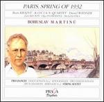 Paris, Spring of 1932: Chamber Music of Bohuslav Martinu