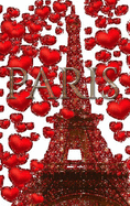 Paris Valentine's glitter Red hearts Eiffel Tower creative blank Journal: Paris Valentine's Red hearts Eiffel Tower glitter creative blank Journal