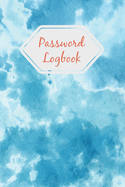 Password Logbook: Internet Password Keeper Organizer Large Print Two Entries Per Page