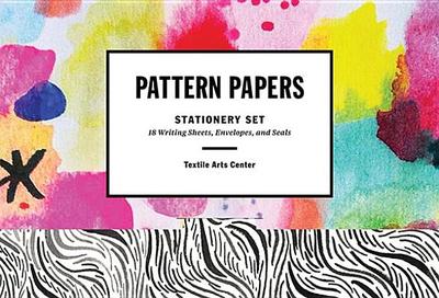 Pattern Papers Stationery Set: 18 Writing Sheets, Envelopes, and Seals - Textile Arts Center
