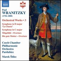 Paul Wranitzky: Orchestral Works, Vol. 3 - Czech Chamber Philharmonic Orchestra; Marek ?tilec (conductor)