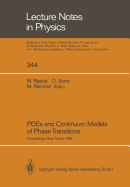 PDEs and Continuum Models of Phase Transitions: Proceedings of an NSF-CNRS Joint Seminar Held in Nice, France, January 18-22, 1988