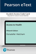 Pearson Etext Access to Health -- Access Card