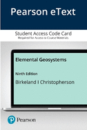 Pearson Etext Elemental Geosystems -- Access Card