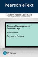 Pearson Etext Financial Management: Core Concepts -- Access Card