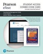 Pearson Etext for Developing Management Skills -- Combo Access Card