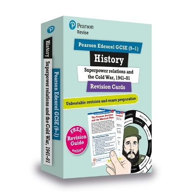 Pearson REVISE Edexcel GCSE History Superpower relations & the Cold War Revision Cards (with free online Revision Guide and Workbook) - 2023 and 2024 exams - Dowse, Brian