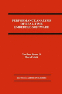 Performance Analysis of Real-Time Embedded Software - Li, Yau-Tsun Steven, and Malik, Sharad
