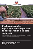 Performance des quations de lavage pour la rcupration des sols saliniss