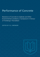 Performance of Concrete: Resistance of Concrete to Sulphate and Other Environmental Conditions; A Symposium in Honour of Thorbergur Thorvaldson