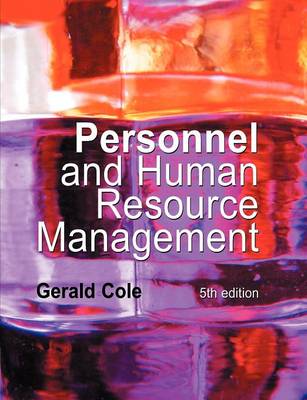 Personnel & Human Resource Mgt 5e - Cole