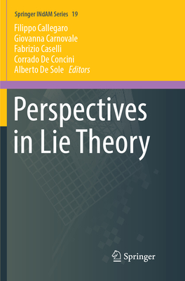 Perspectives in Lie Theory - Callegaro, Filippo (Editor), and Carnovale, Giovanna (Editor), and Caselli, Fabrizio (Editor)