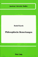 Philosophische Bemerkungen - Kurth, Rudolf