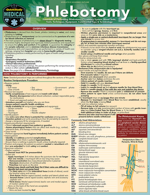 Phlebotomy: A Quickstudy Laminated Reference Guide - Almquist, Kathryn