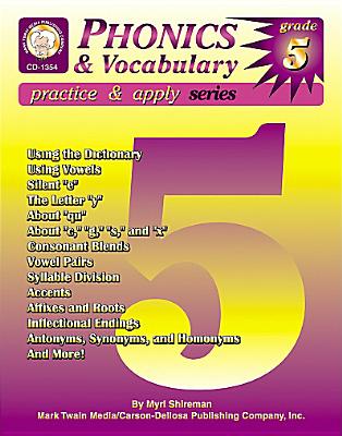 Phonics & Vocabulary Skills, Grade 5 - Shireman, Myrl