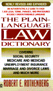 Plain Language Law Dictionary: Revised Edition - Rothenberg, Robert E, M.D., F.A.C.S.