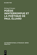 Poesie Ininterrompue Et La Poetique de Paul Eluard