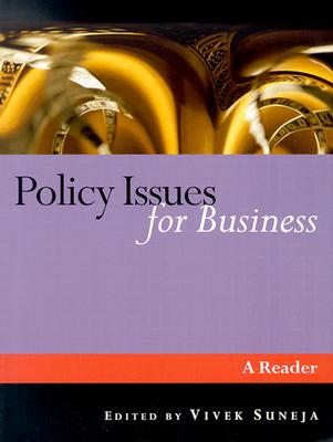 Policy Issues for Business: A Reader - Suneja, Vivek (Editor)