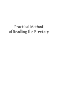 Practical Method of Reading the Breviary - Hermenegild Tosf, Brother (Editor), and Murphy, John J