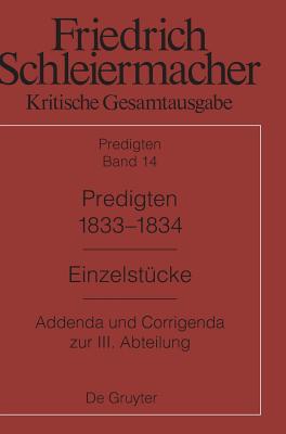 Predigten 1833-1834 - Meckenstock, Gunter (Editor)